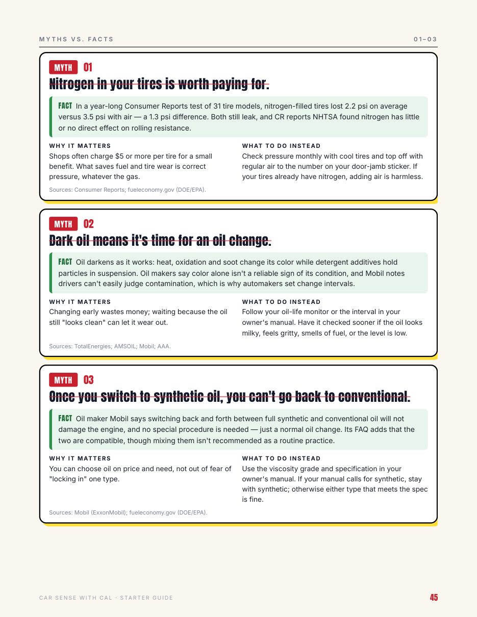 Myths vs facts page